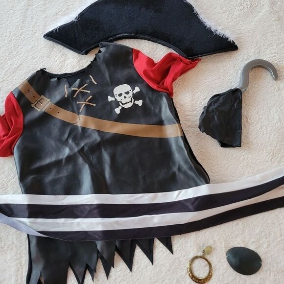 Halloween Cosplay pirate unisex costume size 8/10 - Picture 2 of 2